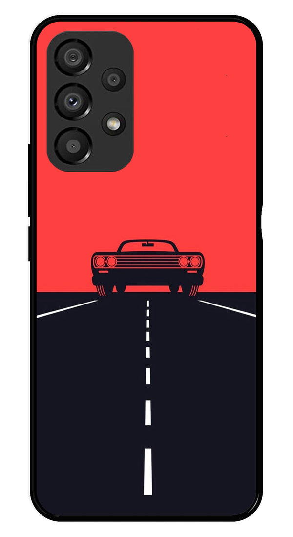 Car Lover Metal Mobile Case for Samsung Galaxy A33 5G   (Design No -21)
