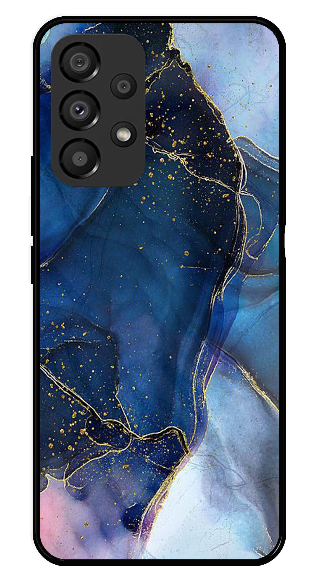 Blue Marble Metal Mobile Case for Samsung Galaxy A33 5G   (Design No -34)