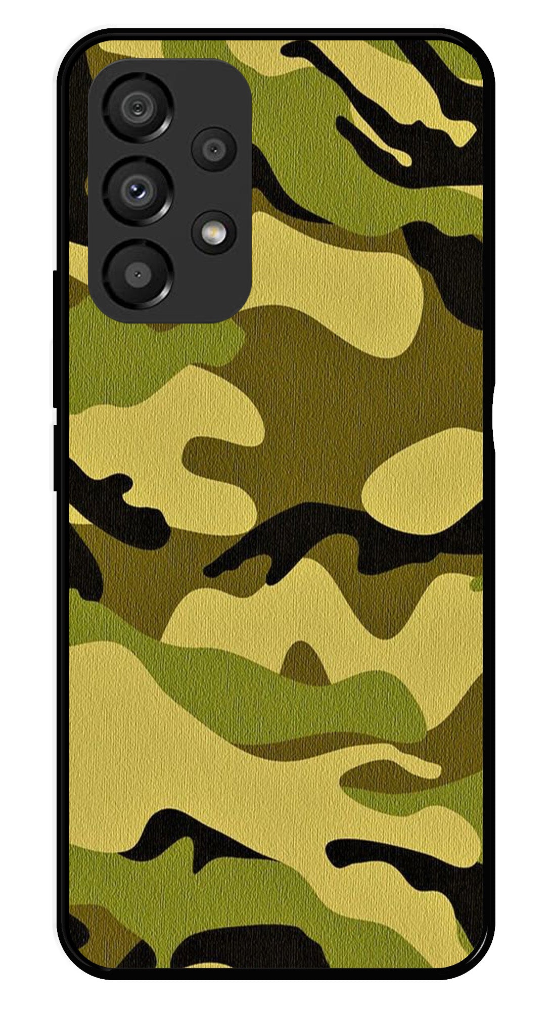 Army Pattern Metal Mobile Case for Samsung Galaxy A33 5G   (Design No -35)