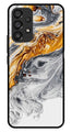 Marble Pattern Metal Mobile Case for Samsung Galaxy A33 5G   (Design No -36)