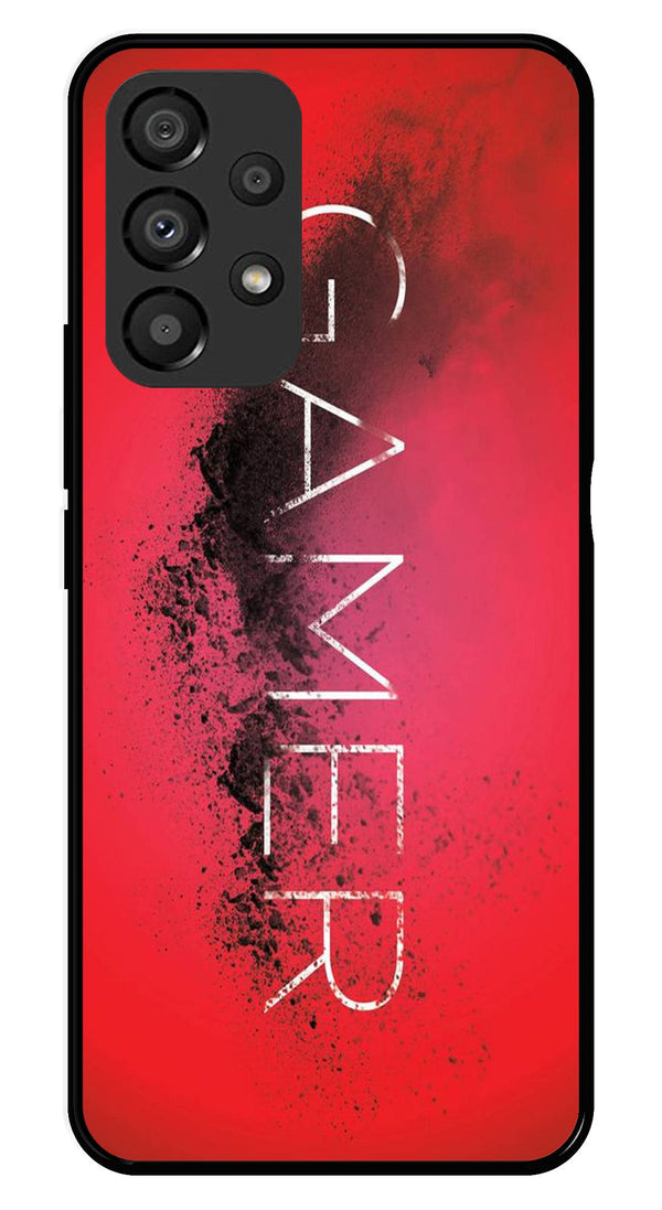 Gamer Pattern Metal Mobile Case for Samsung Galaxy A33 5G   (Design No -41)