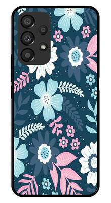 Flower Leaves Design Metal Mobile Case for Samsung Galaxy A33 5G