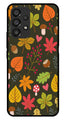Leaves Design Metal Mobile Case for Samsung Galaxy A33 5G   (Design No -51)