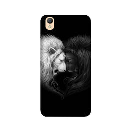 Dark White Lion Case for Oppo A37(Design - 140)