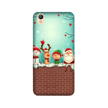Santa Claus Mobile Back Case for Oppo A37  (Design - 334)