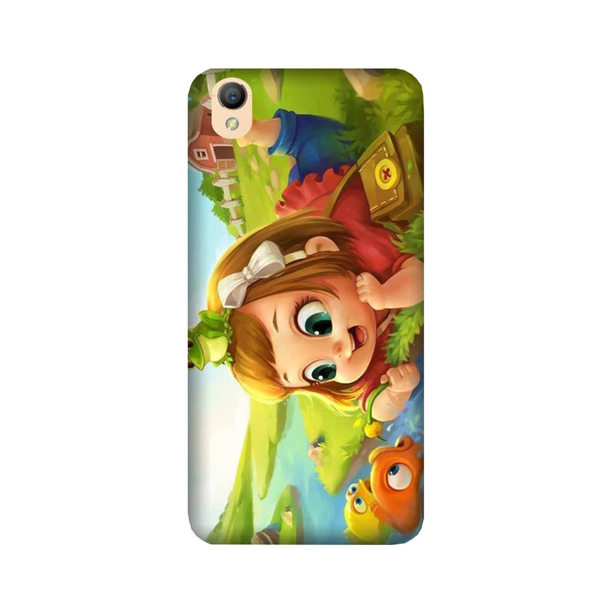 Baby Girl Mobile Back Case for Oppo A37  (Design - 339)