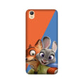 Cartoon Mobile Back Case for Oppo A37  (Design - 346)