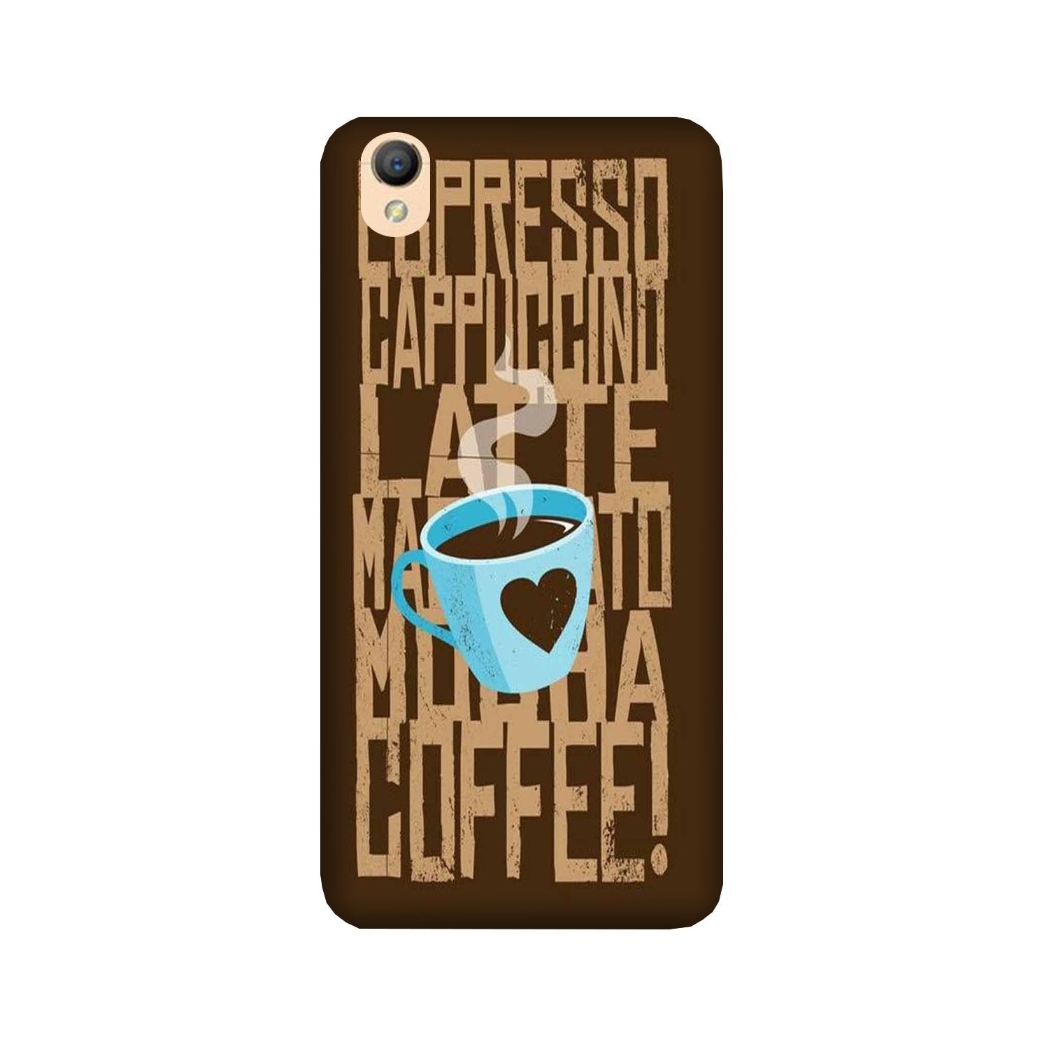 Love Coffee Mobile Back Case for Oppo A37  (Design - 351)