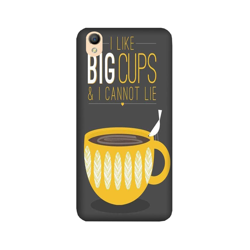 Big Cups Coffee Mobile Back Case for Oppo A37  (Design - 352)