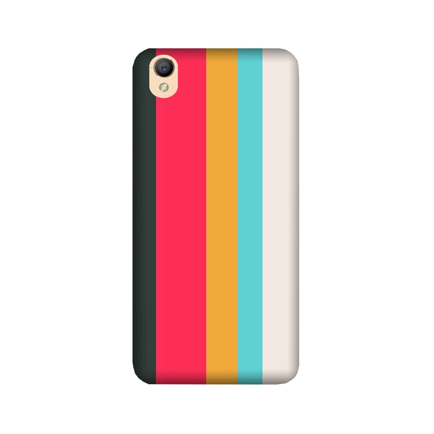 Color Pattern Mobile Back Case for Oppo A37  (Design - 369)