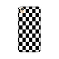 Black White Boxes Mobile Back Case for Oppo A37  (Design - 372)