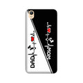Love Mom Dad Mobile Back Case for Oppo A37  (Design - 385)