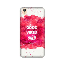 Good Vibes Only Mobile Back Case for Oppo A37  (Design - 393)