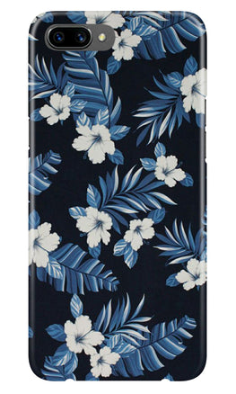 White flowers Blue Background2 Case for Oppo K1