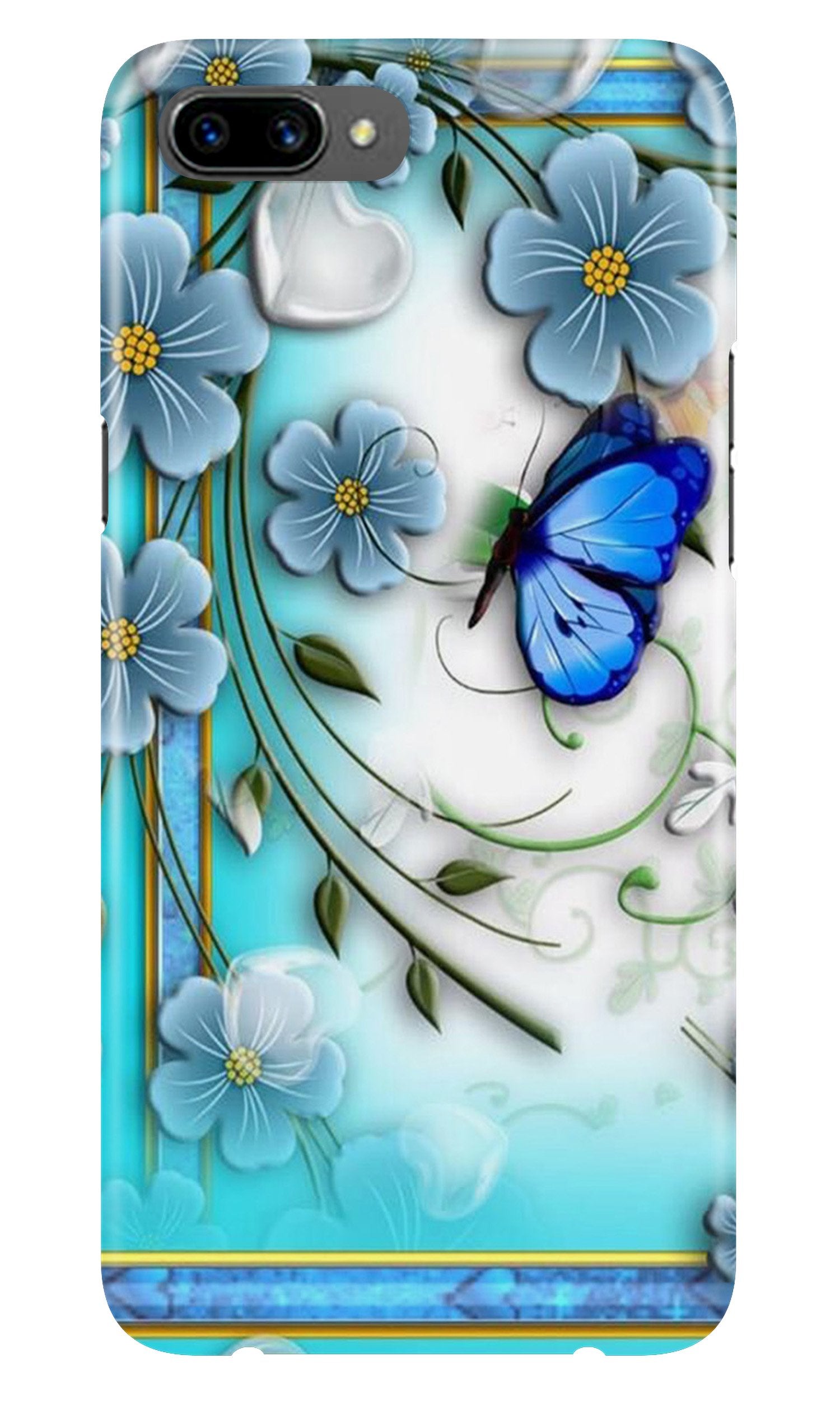 Blue Butterfly Case for Oppo A3s