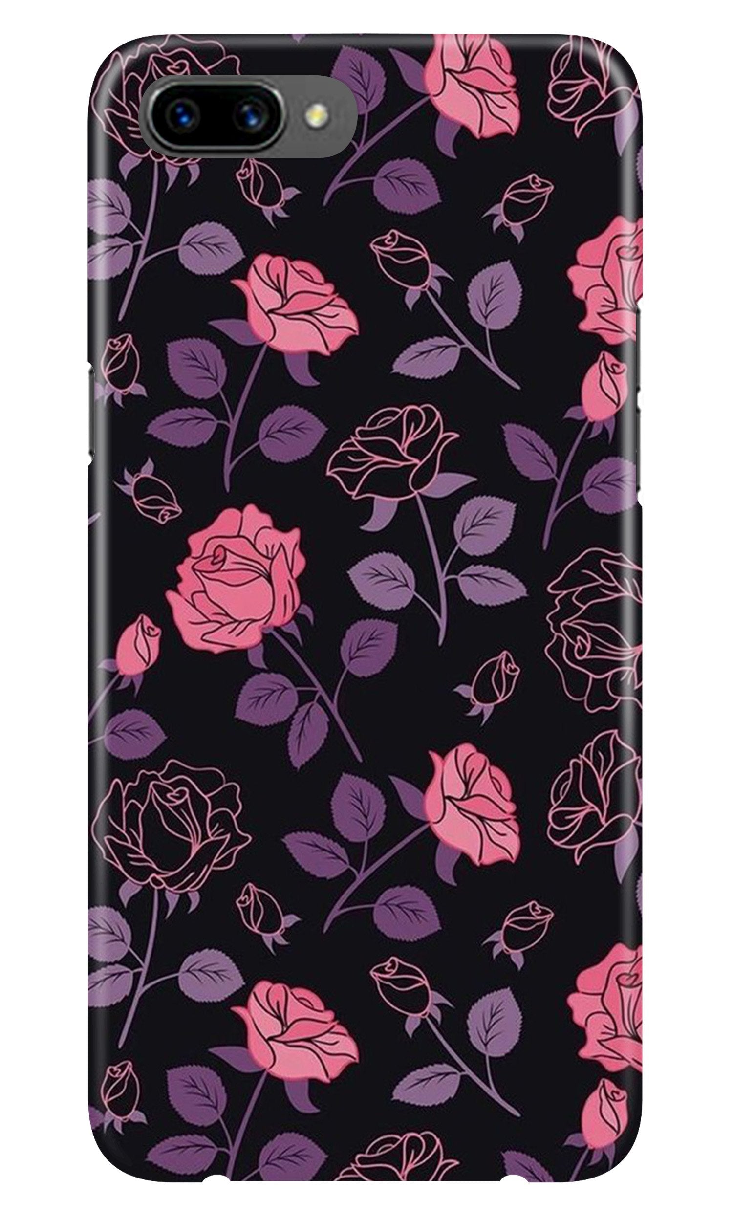 Rose Black Background Case for Oppo A3s