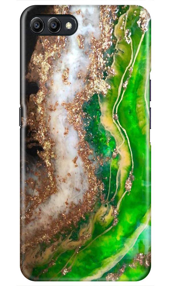 Marble Texture Mobile Back Case for Oppo A3s(Design - 307)