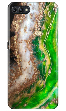 Marble Texture Mobile Back Case for Oppo A3s  (Design - 307)