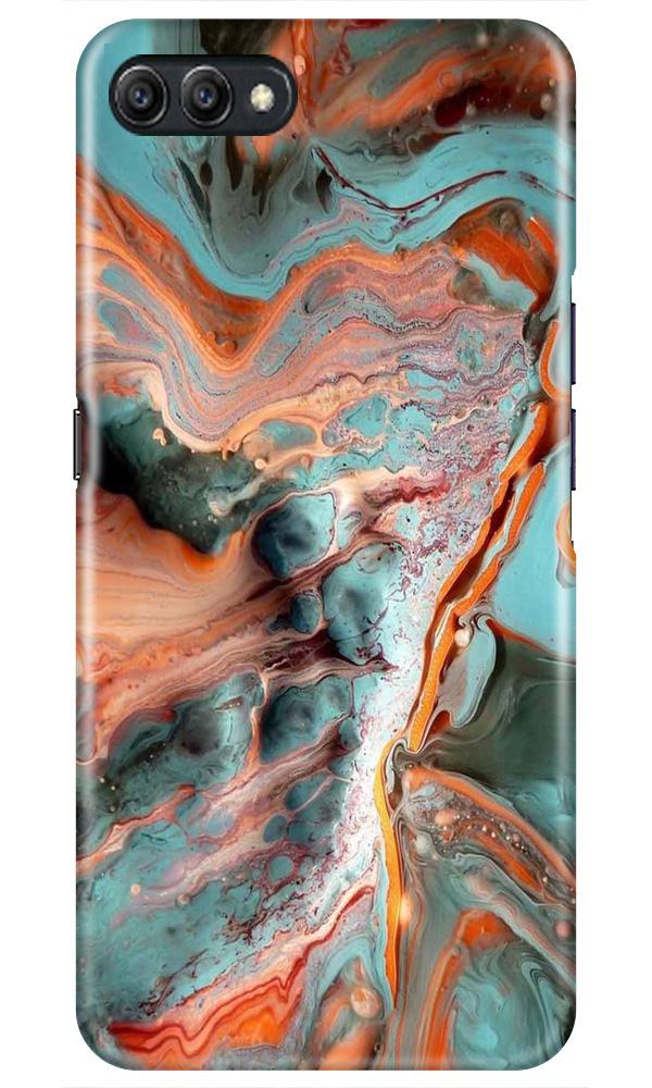 Marble Texture Mobile Back Case for Realme C2  (Design - 309)