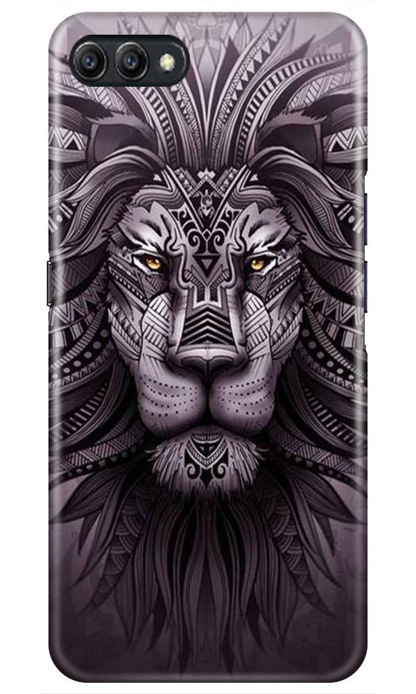 Lion Mobile Back Case for Realme C2(Design - 315)