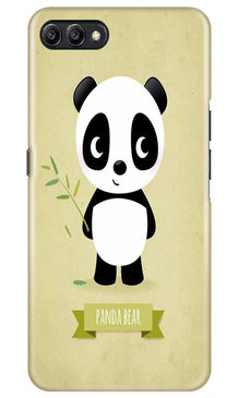 Panda Bear Mobile Back Case for Realme C2  (Design - 317)