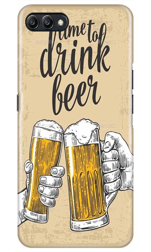 Drink Beer Mobile Back Case for Realme C1  (Design - 328)