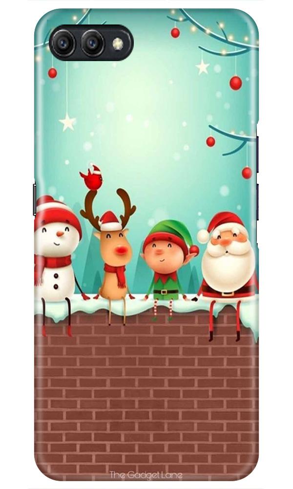 Santa Claus Mobile Back Case for Oppo K1  (Design - 334)