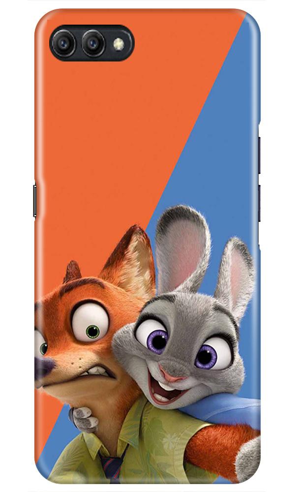 Cartoon Mobile Back Case for Realme C2  (Design - 346)