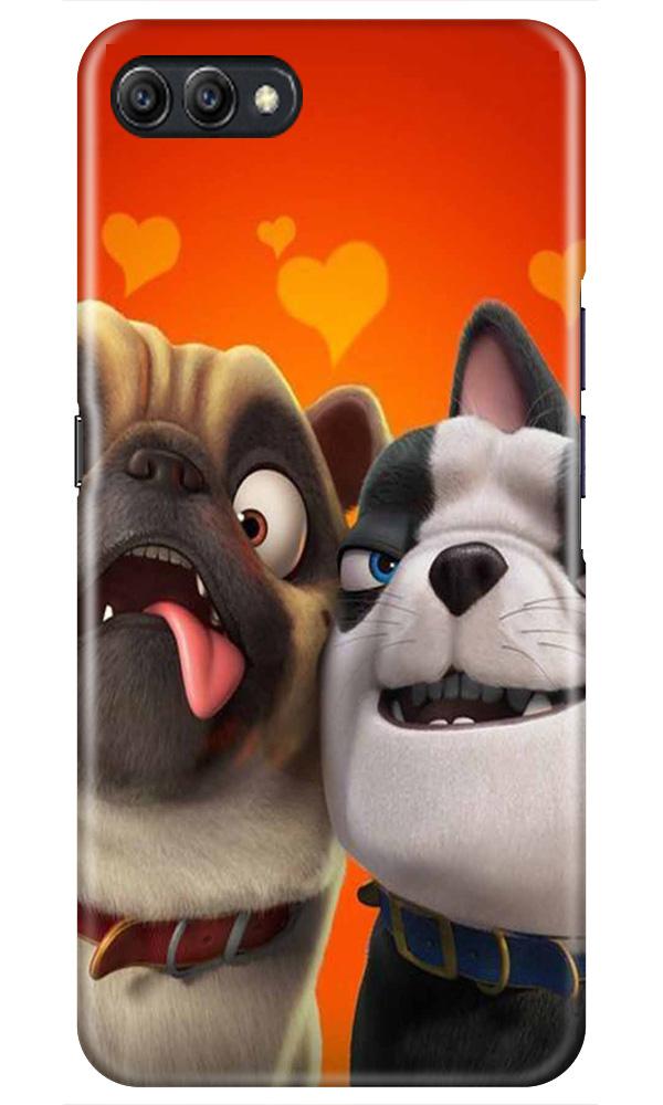 Dog Puppy Mobile Back Case for Realme C1  (Design - 350)