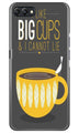Big Cups Coffee Mobile Back Case for Realme C1  (Design - 352)