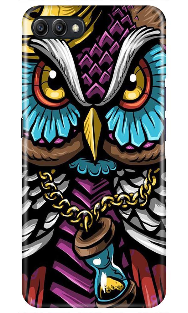 Owl Mobile Back Case for Realme C2  (Design - 359)