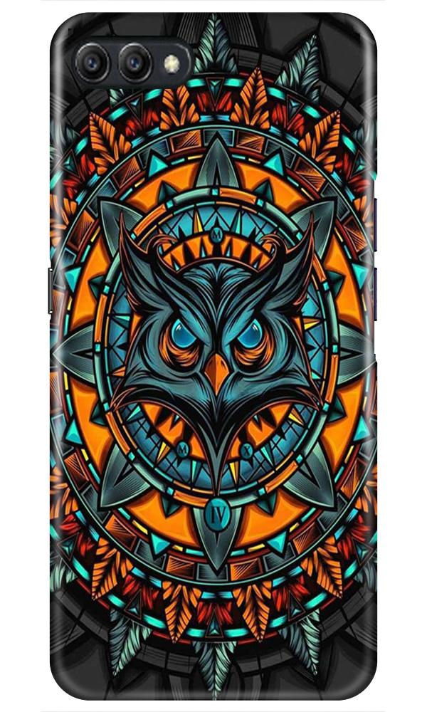Owl Mobile Back Case for Realme C2  (Design - 360)