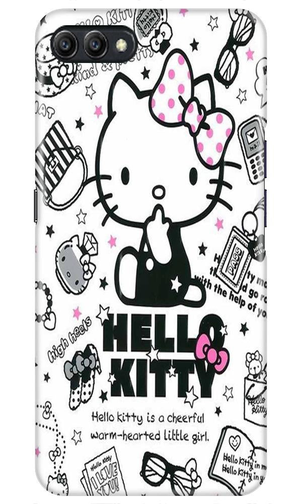 Hello Kitty Mobile Back Case for Oppo A3s  (Design - 361)