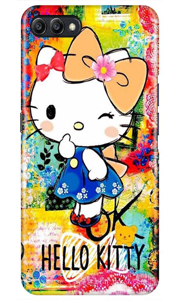 Hello Kitty Mobile Back Case for Oppo A3s  (Design - 362)