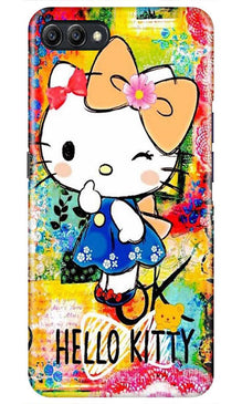 Hello Kitty Mobile Back Case for Oppo K1  (Design - 362)