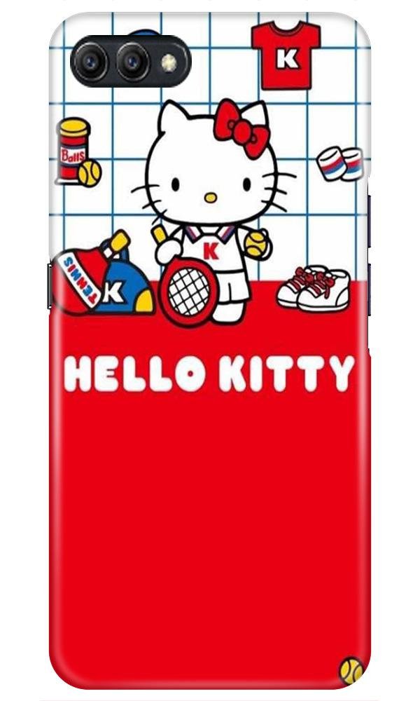 Hello Kitty Mobile Back Case for Oppo K1  (Design - 363)