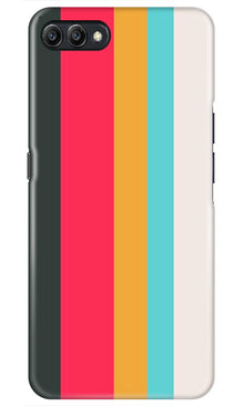 Color Pattern Mobile Back Case for Oppo K1  (Design - 369)
