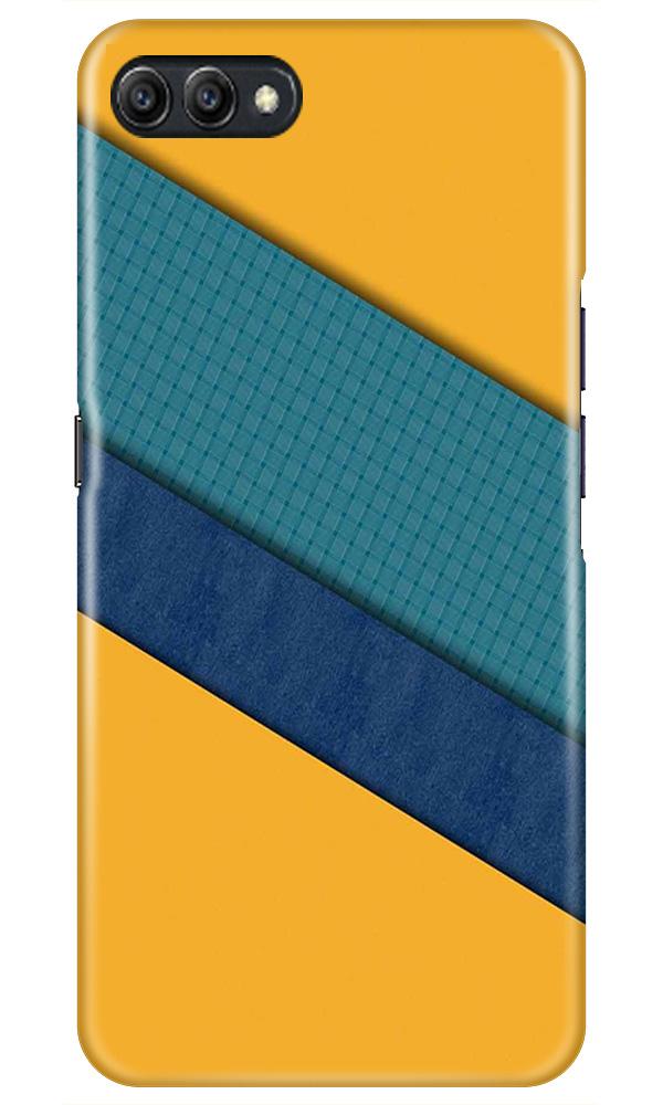 Diagonal Pattern Mobile Back Case for Oppo K1  (Design - 370)