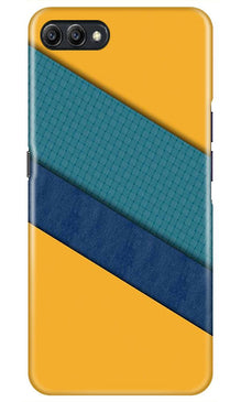 Diagonal Pattern Mobile Back Case for Realme C2  (Design - 370)