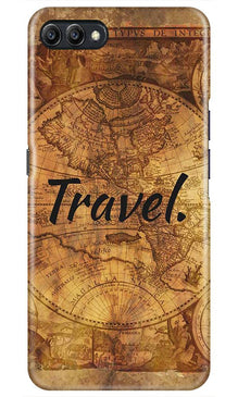 Travel Mobile Back Case for Realme C2  (Design - 375)
