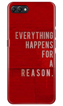Everything Happens Reason Mobile Back Case for Realme C1  (Design - 378)