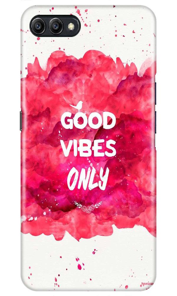 Good Vibes Only Mobile Back Case for Oppo A3s  (Design - 393)
