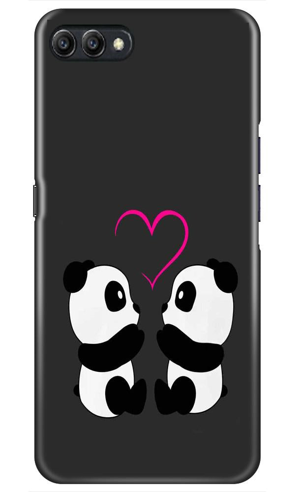 Panda Love Mobile Back Case for Oppo K1  (Design - 398)