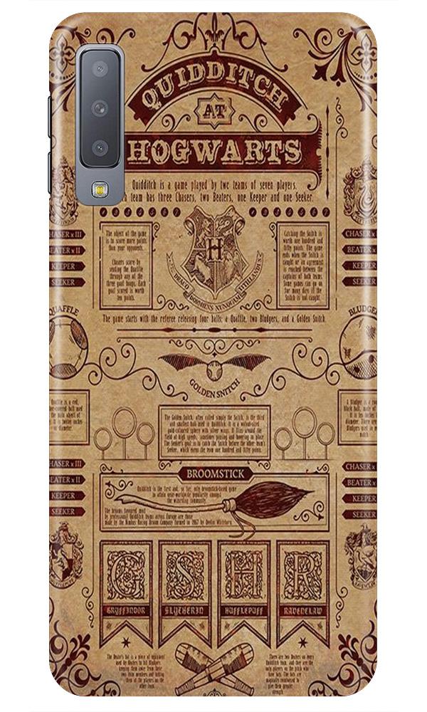 Hogwarts Mobile Back Case for Galaxy A7 (2018) (Design - 304)