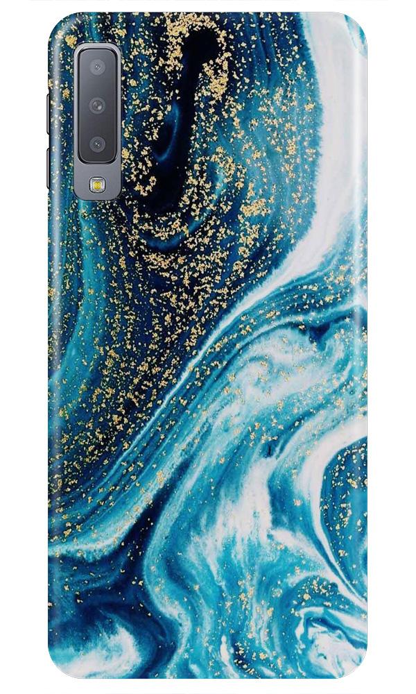 Marble Texture Mobile Back Case for Galaxy A7 (2018) (Design - 308)