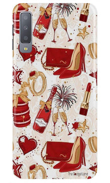 Girlish Mobile Back Case for Galaxy A7 (2018) (Design - 312)