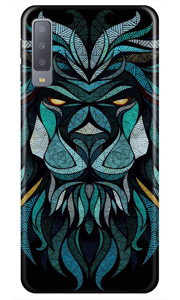 Lion Mobile Back Case for Galaxy A7 (2018) (Design - 314)