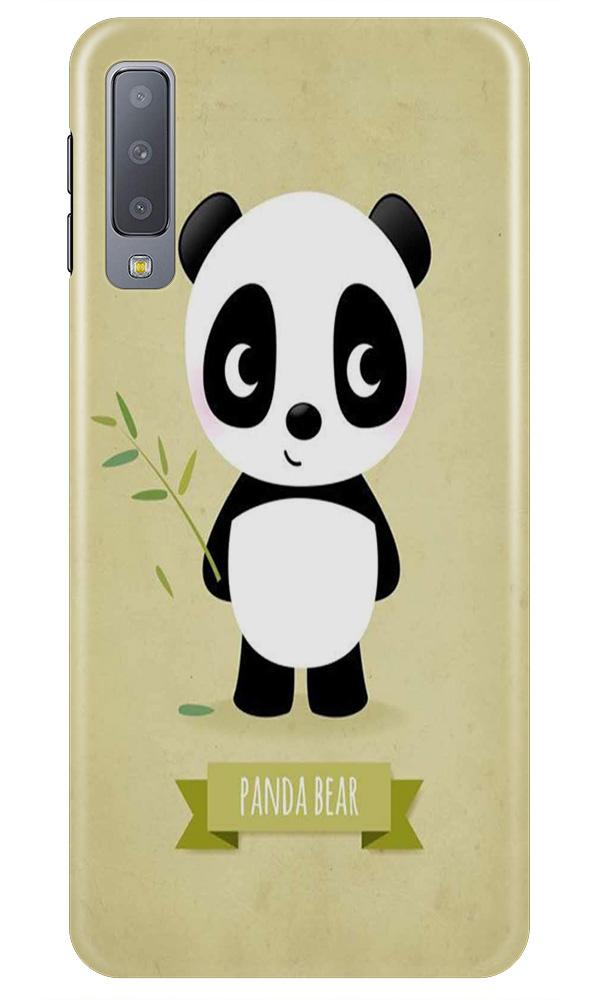 Panda Bear Mobile Back Case for Galaxy A7 (2018) (Design - 317)
