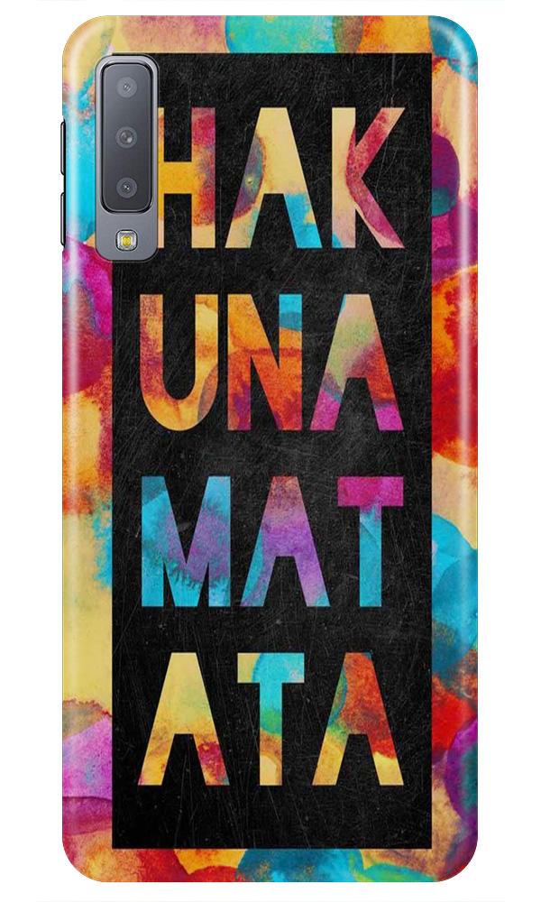 Hakuna Matata Mobile Back Case for Galaxy A7 (2018) (Design - 323)