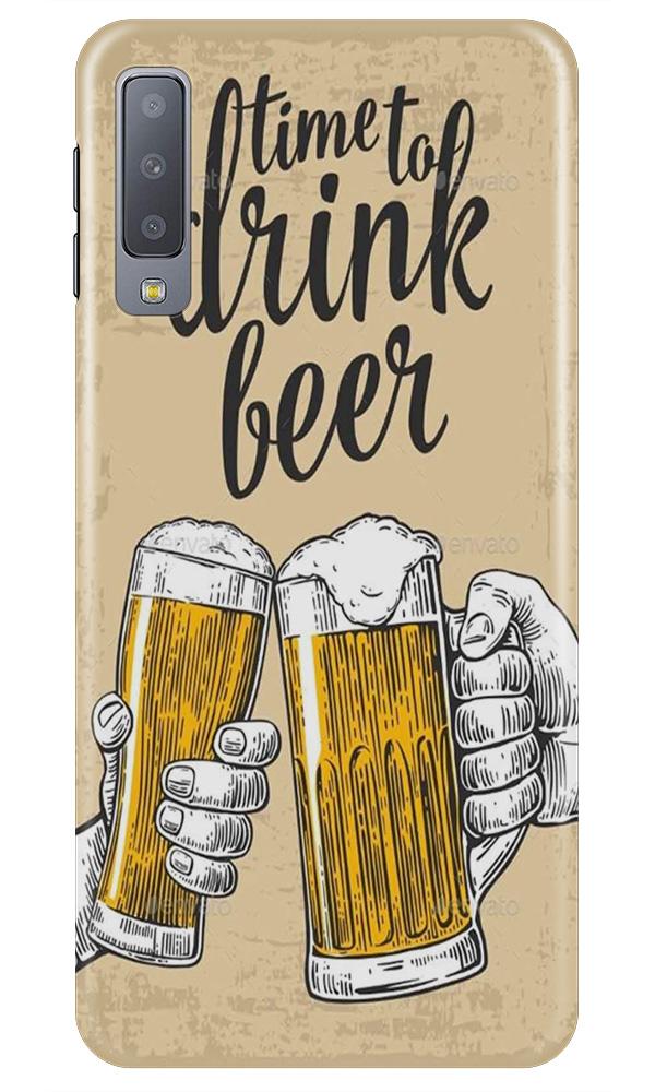 Drink Beer Mobile Back Case for Galaxy A7 (2018) (Design - 328)